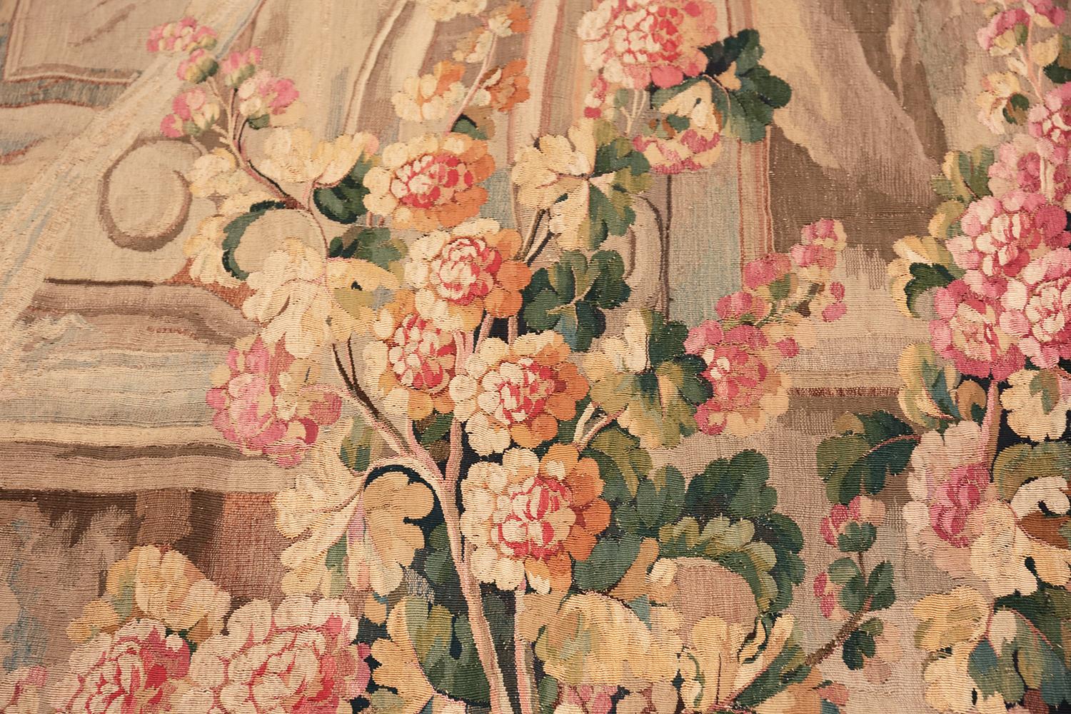 Antiker französischer Beauvais-Wandteppich aus dem 18. Jahrhundert. 4 ft 4 in x 6 ft 9 in (Handgewebt) im Angebot