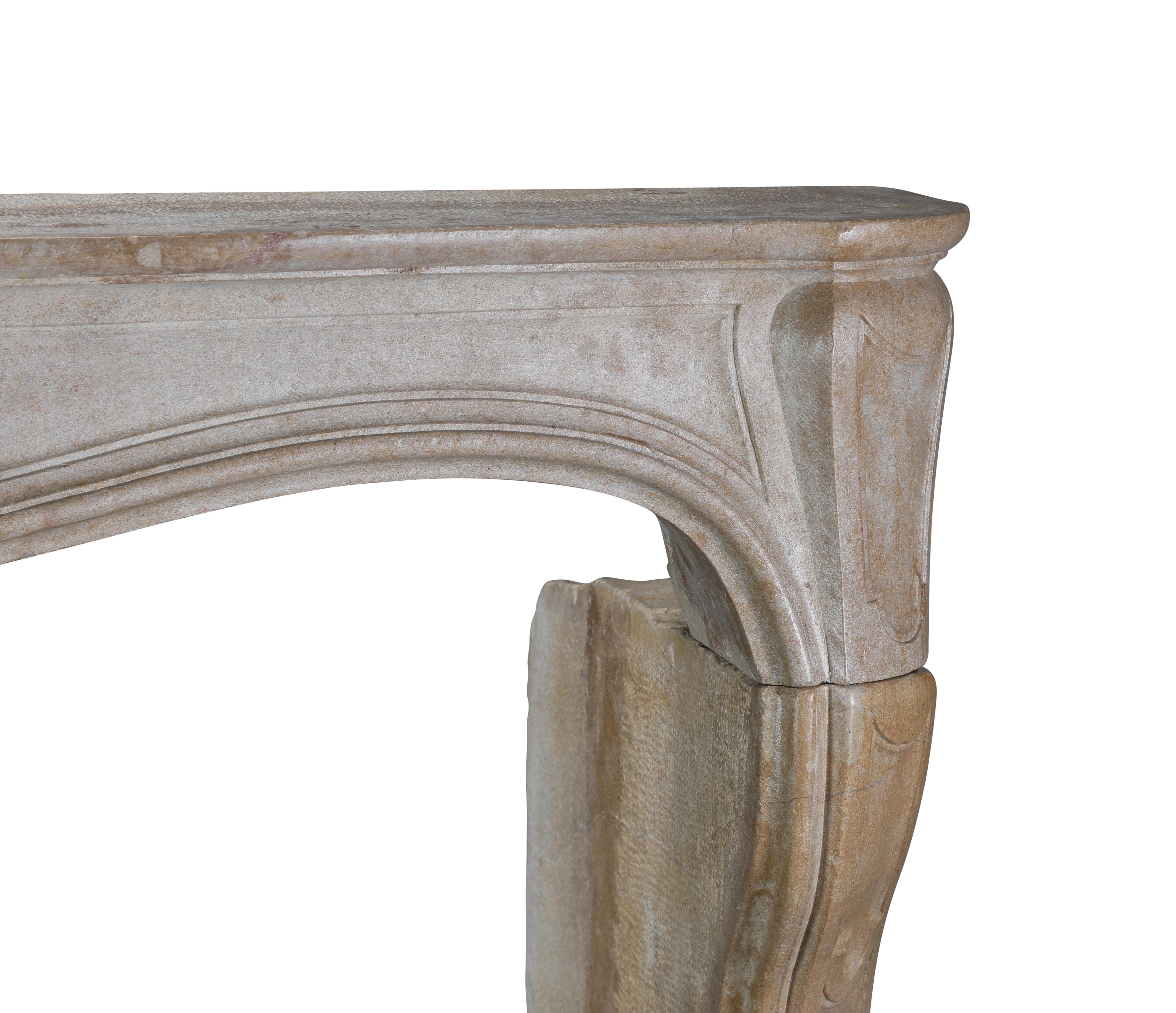 Siglo XVIII Antique French Decorative Regency Chimenea de Piedra Extra Ancha en venta 3