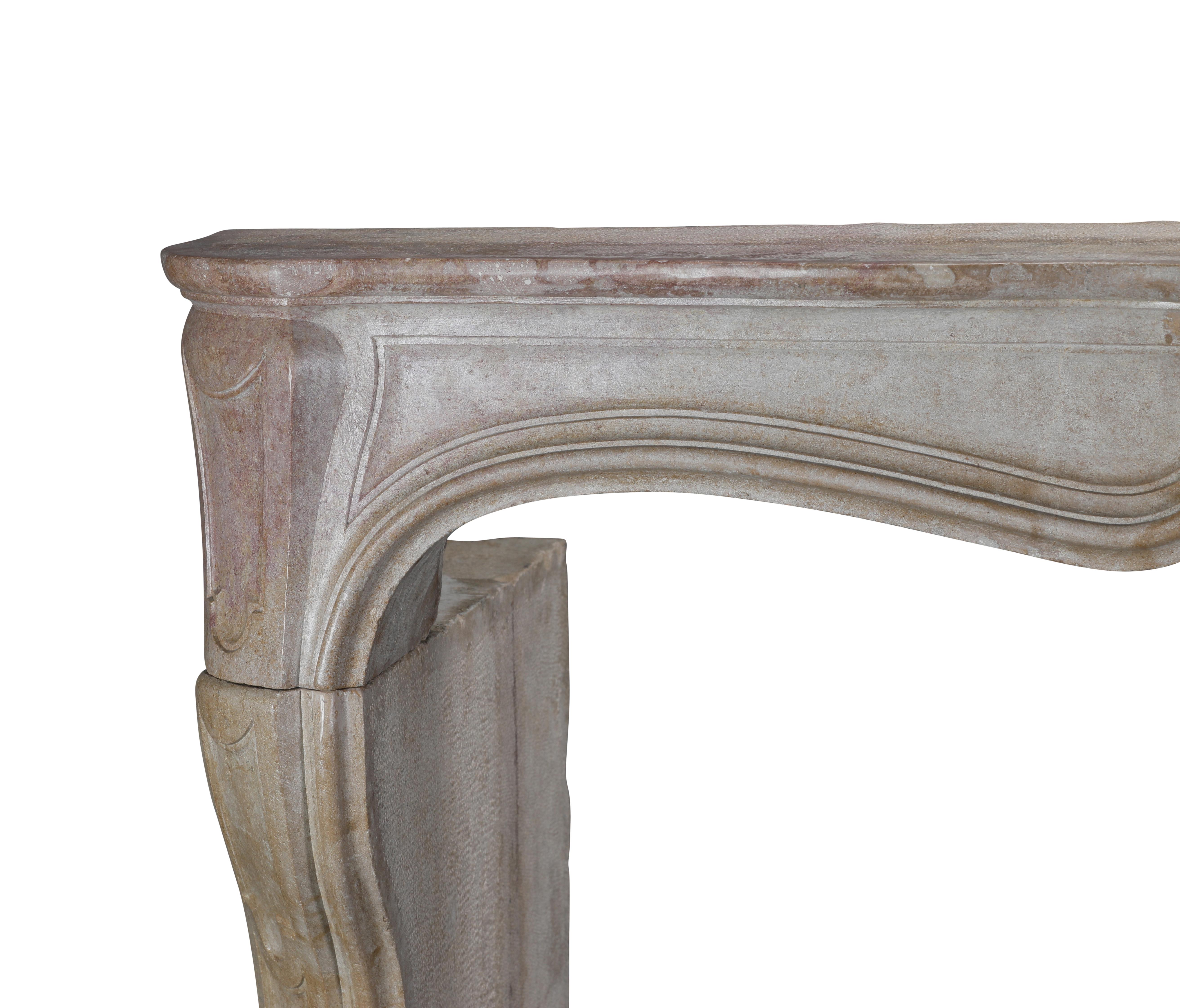 Siglo XVIII Antique French Decorative Regency Chimenea de Piedra Extra Ancha en venta 4