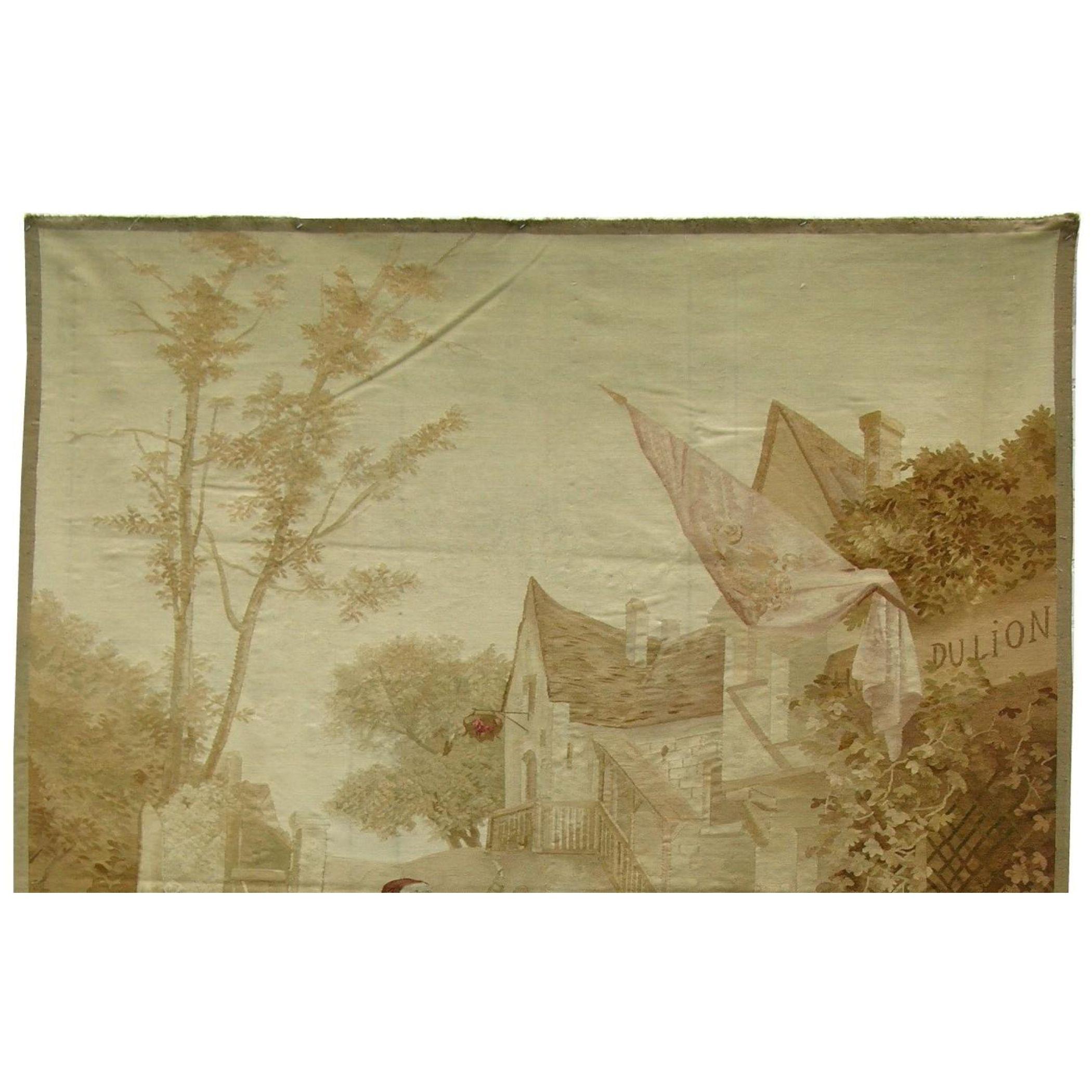 Unknown 18th Century Antique French Tapestry 7' X 5'7