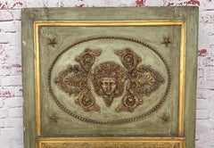18th Century Antique French Trumeau Mirror in Gilt Wood, Neoclassical