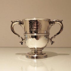 18th Century Antique Georg ii Sterling Silver Cup & Cover London 1731 John Swift