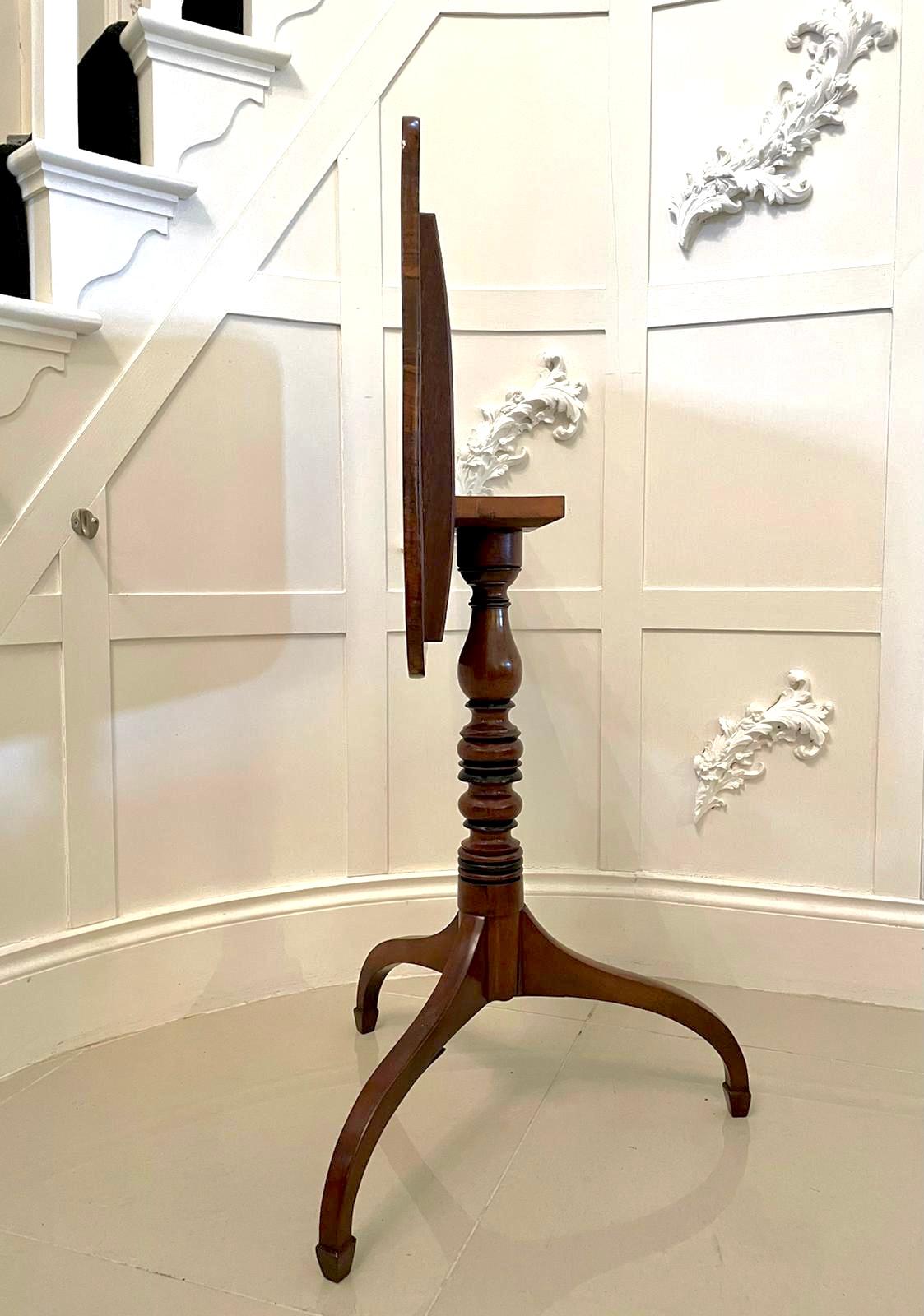 XVIIIe siècle et antérieur Ancienne lampe en acajou de qualité George III du 18ème siècle en vente