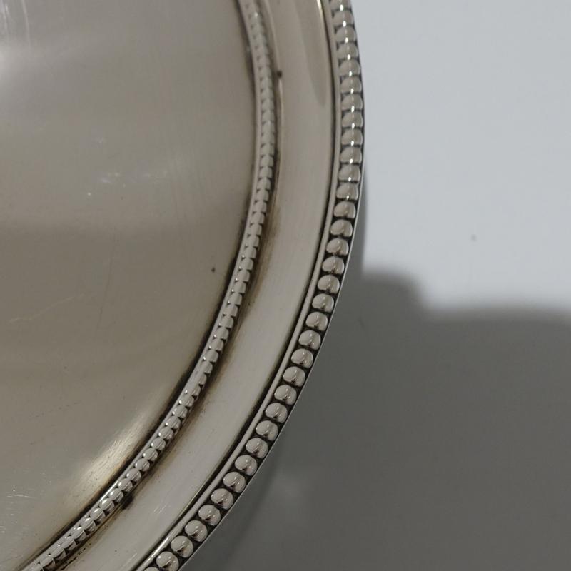 Georgian 18th Century Antique George III Sterling Silver Salver London 1782 Smith & Sharp For Sale