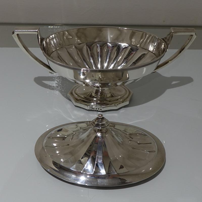 18th Century Antique George III Sterling Silver Sauce Tureen Lon1795 J Schofield For Sale 2