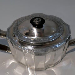 18th Century Antique George III Sterling Silver Teapot London 1789 John Robins