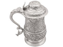Pichet à quart en argent sterling de style géorgien ancien du 18ème siècle