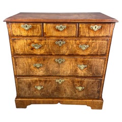 18th century antique Georgian walnut chest of drawers 