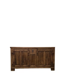 18th-century antique Gothic-style chestnut sideboard