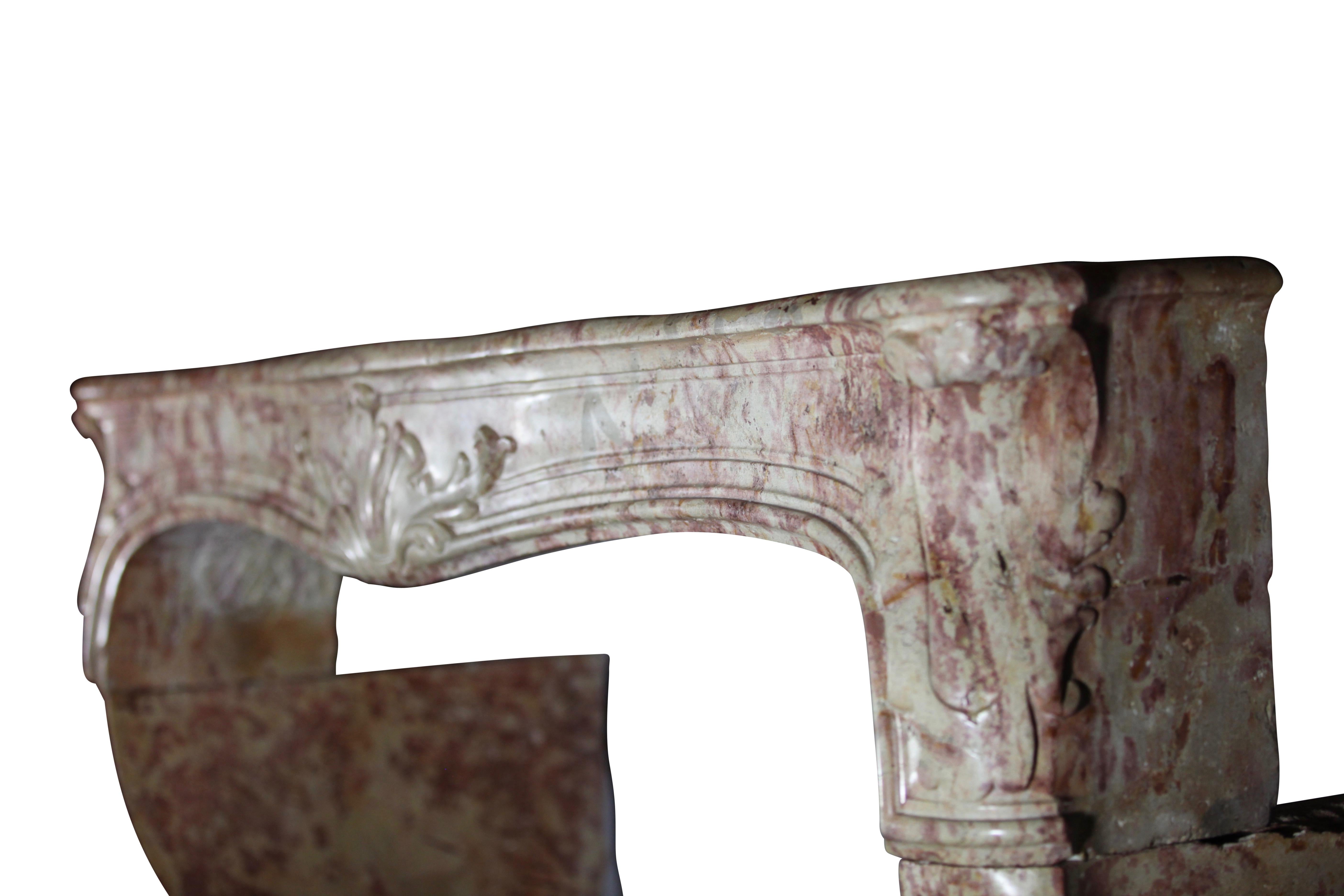 18th Century Antique Grand French Castle Fireplace Surround In Excellent Condition For Sale In Beervelde, BE