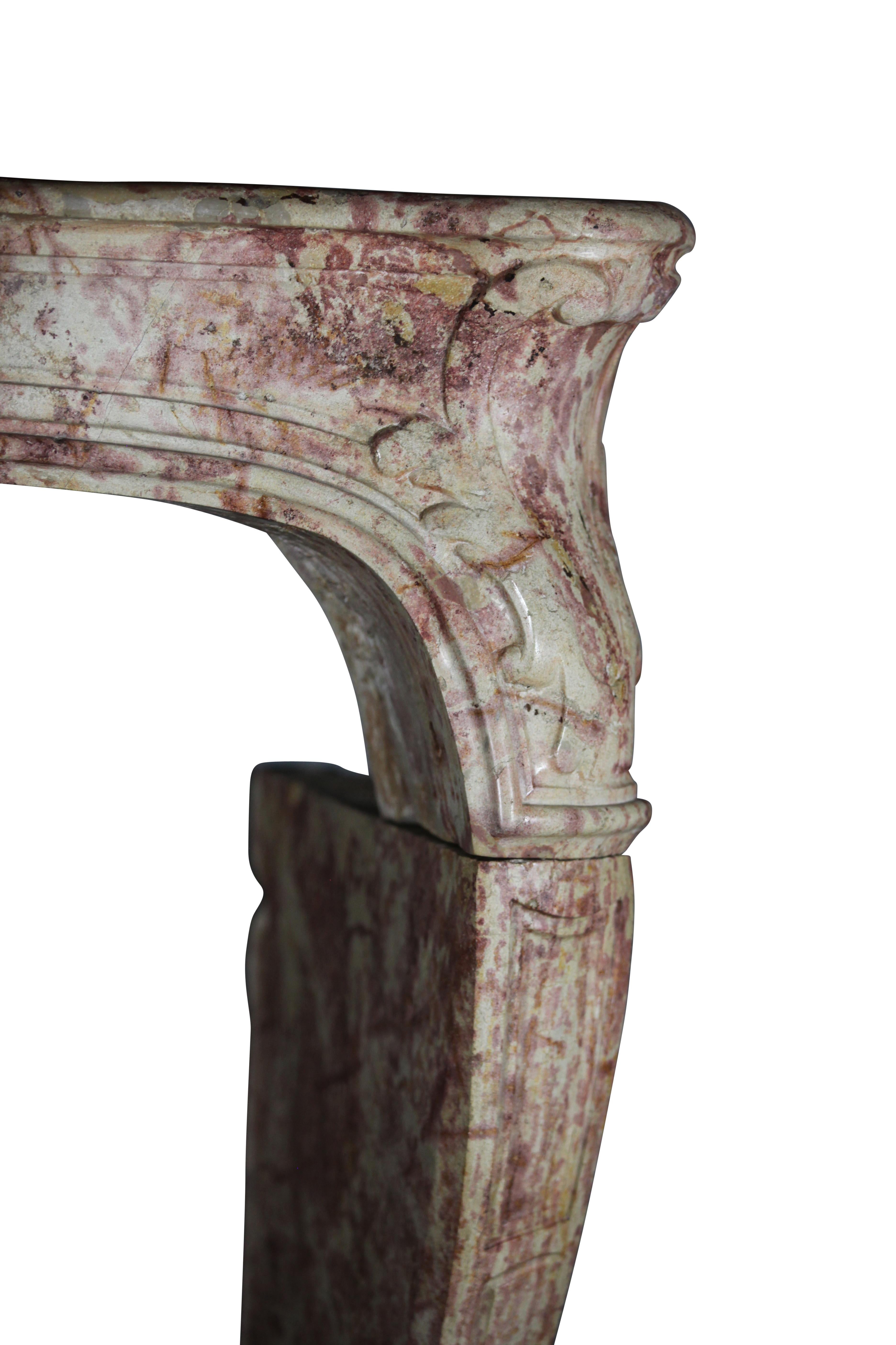 Mid-19th Century 18th Century Antique Grand French Castle Fireplace Surround For Sale