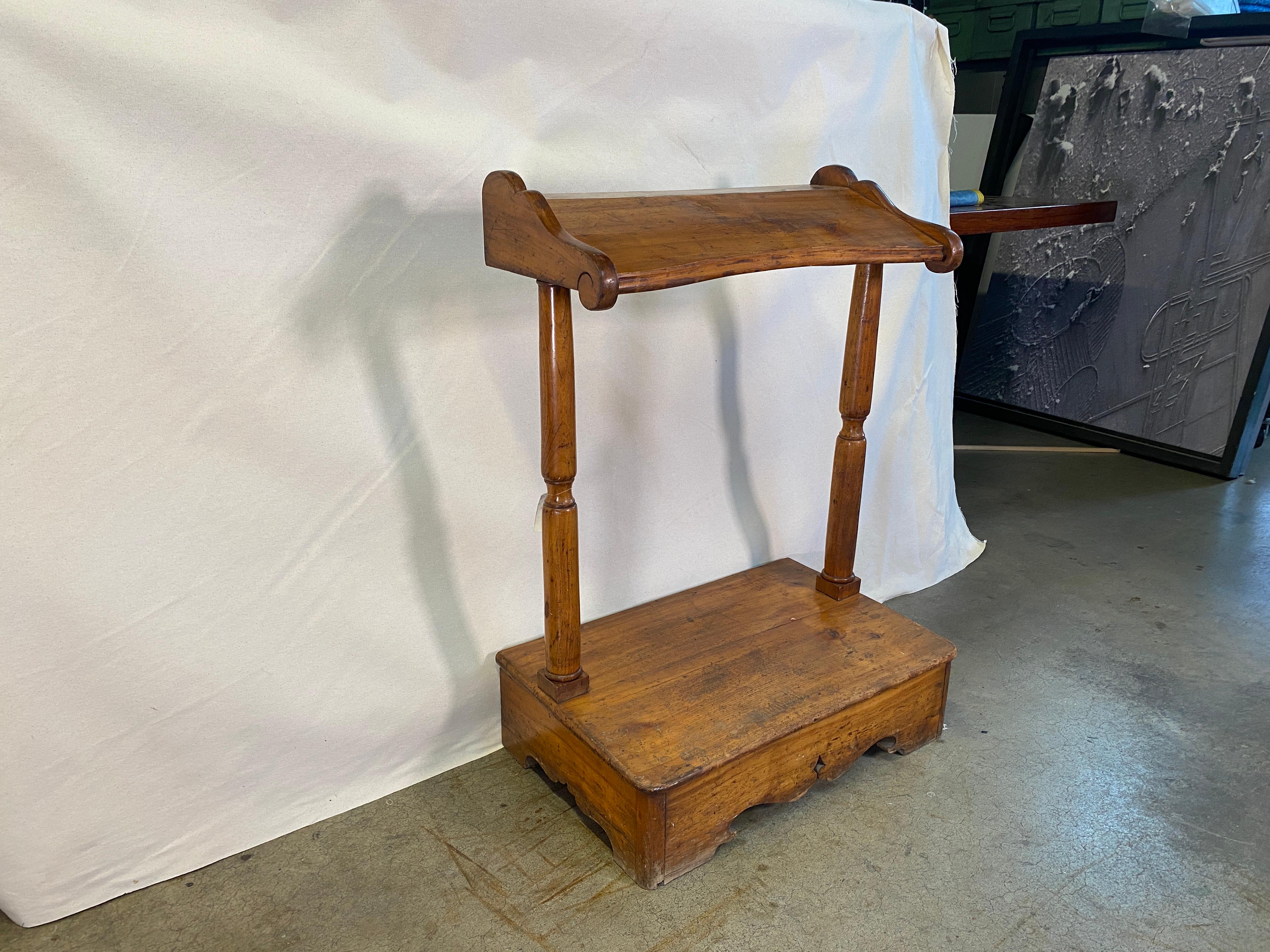 Woodwork 18th Century Antique Italian Prayer Kneeler For Sale