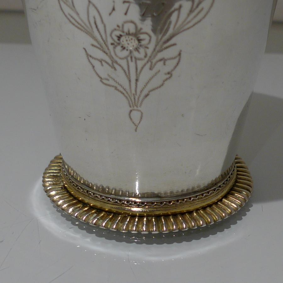 18th Century Antique Large Silver Beaker Probably Baltic circa 1770 'Maker FR' In Good Condition For Sale In 53-64 Chancery Lane, London