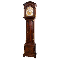 18th Century Antique Mahogany Quarter-Striking Longcase Clock by John Waldron