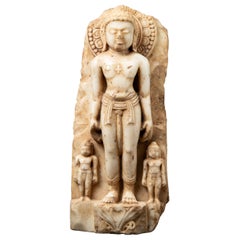 18th century Antique marble Jain statue from India