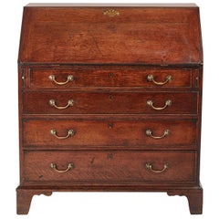 18th Century Antique Oak Bureau