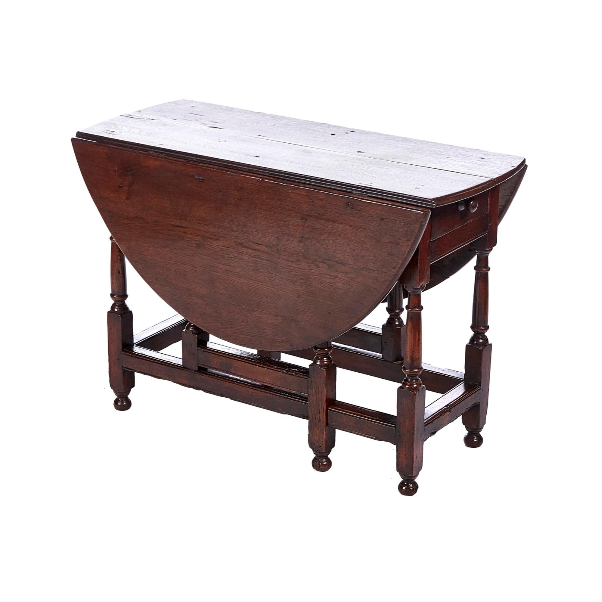 18th Century Antique Oak Gateleg Table For Sale
