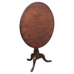 18. Jahrhundert Antike Eiche Tripod Tisch