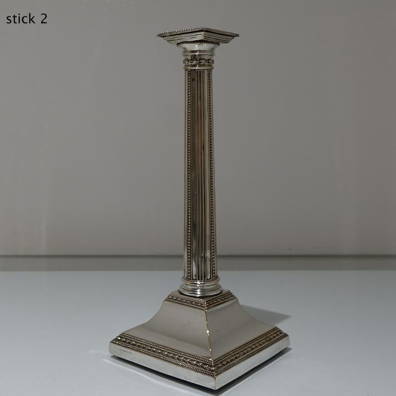 18th Century Antique Pair of Old Sheffield Candlesticks, circa 1785 4