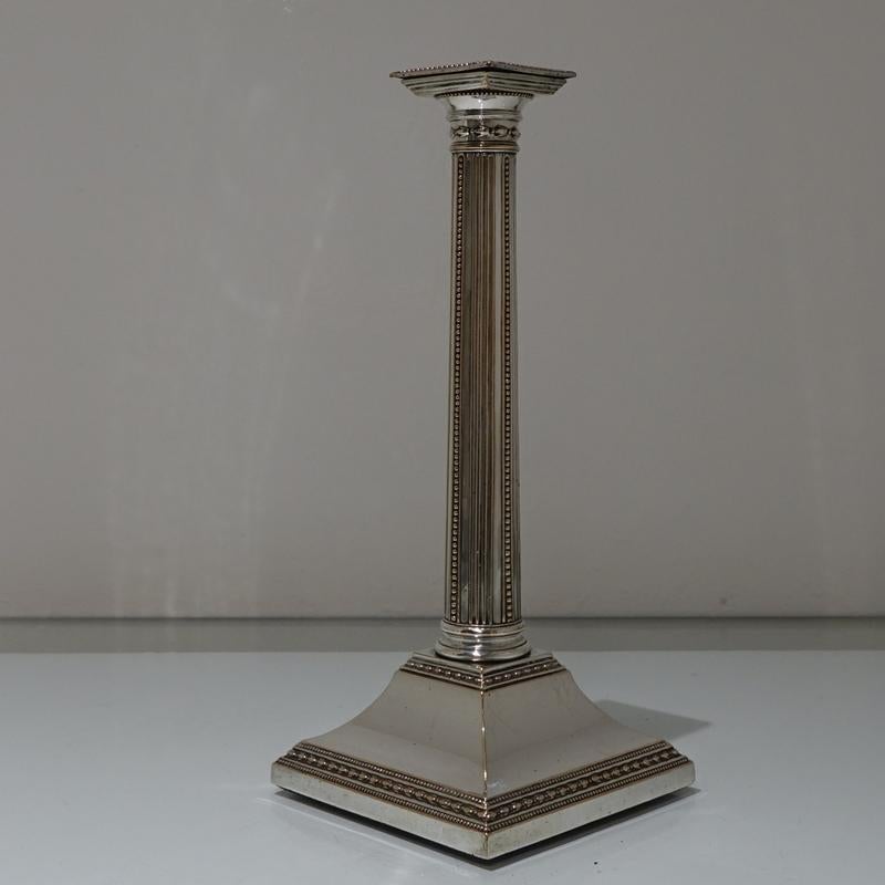 18th Century Antique Pair of Old Sheffield Candlesticks, circa 1785 1