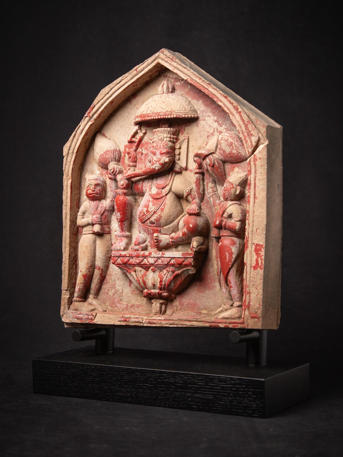 Arenaria Statua antica di Ganesha in pietra arenaria del XVIII secolo proveniente dall'India in vendita