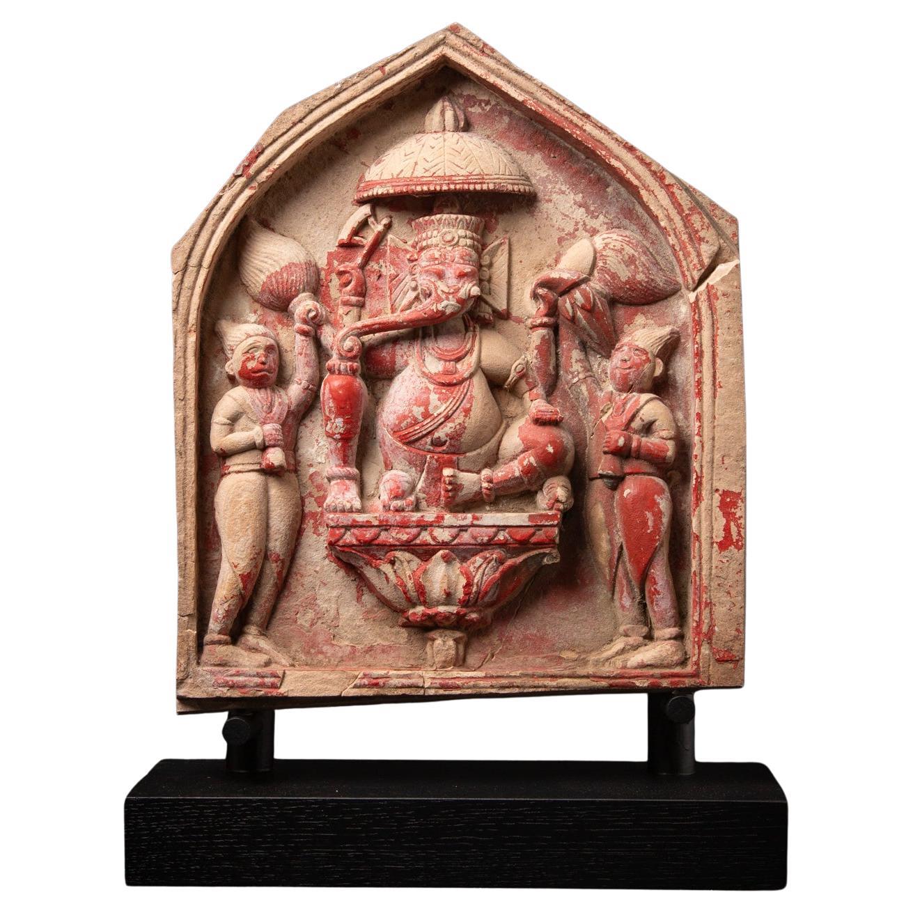 18th century Antique sandstone Ganesha statue from India