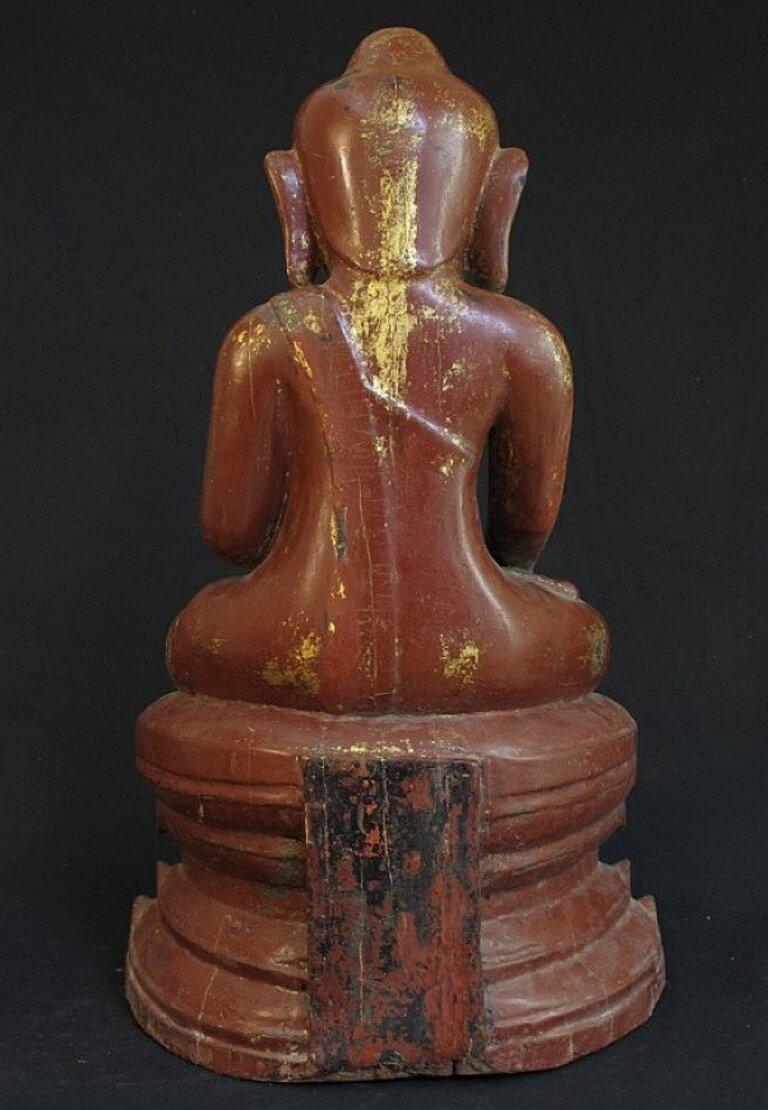 Burmese 18th Century Antique Sitting Buddha from Burma For Sale