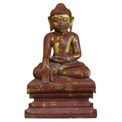 18th Century Antique Sitting Buddha from Burma