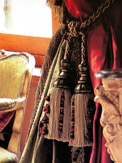 18th Century Antique Style Tassels, 2 Sets of Curtain Tiebacks Houles, France