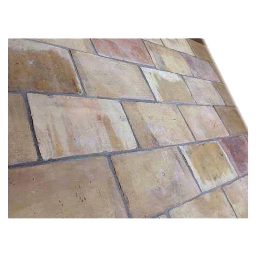 18th Century Antique Terracotta Flooring For Sale