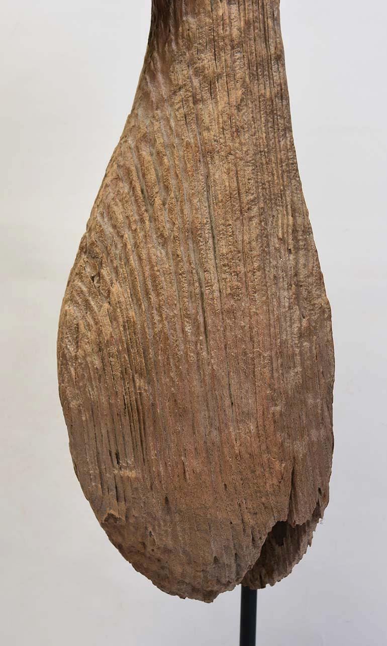 18th Century, Antique Thai Wooden Finial 'Naga' In Good Condition In Sampantawong, TH