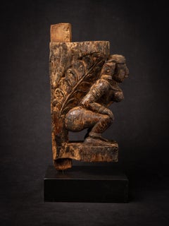 18th century Antique wooden Indian Deity from India