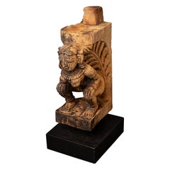 18th century Antique wooden Indian Deity from India