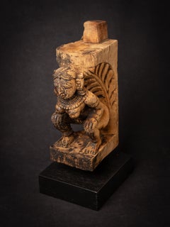 18th century Antique wooden Indian Deity from India