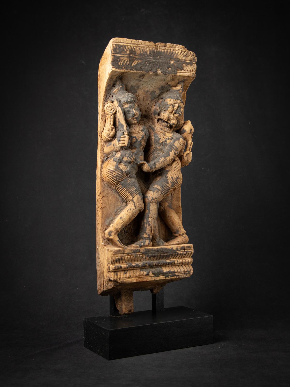 18th century Antique wooden Indian temple panel from India For Sale 9