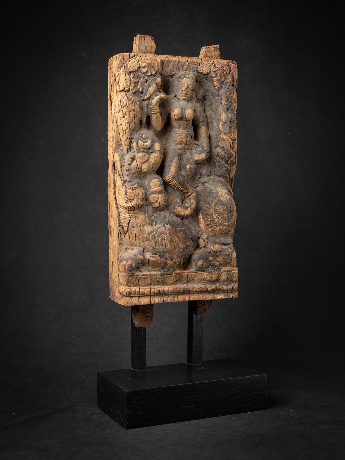 18th century Antique wooden Indian temple panel from India For Sale 10
