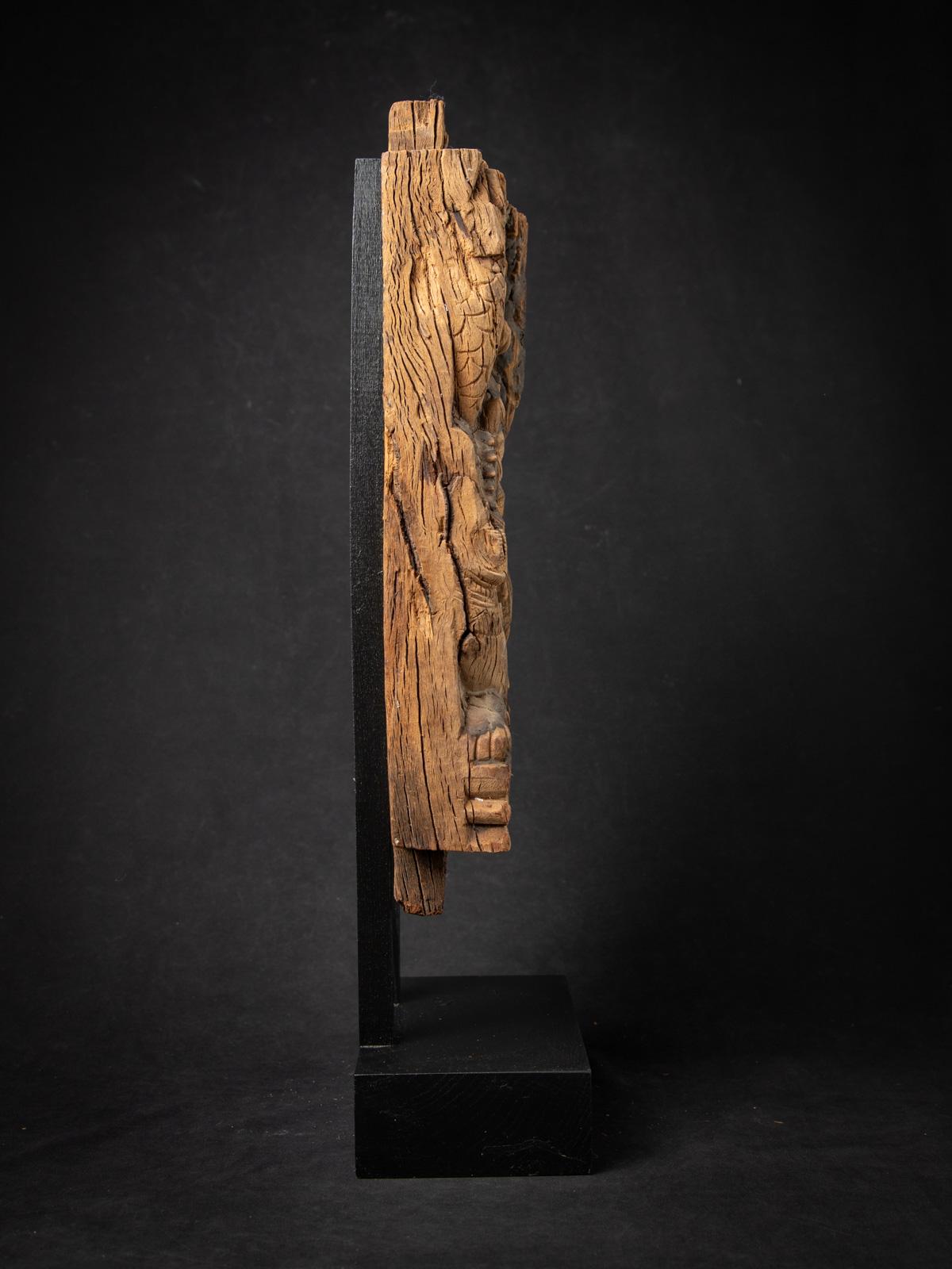 18th century Antique wooden Indian temple panel from India For Sale 11