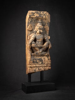18th century Antique wooden Indian temple panel from India