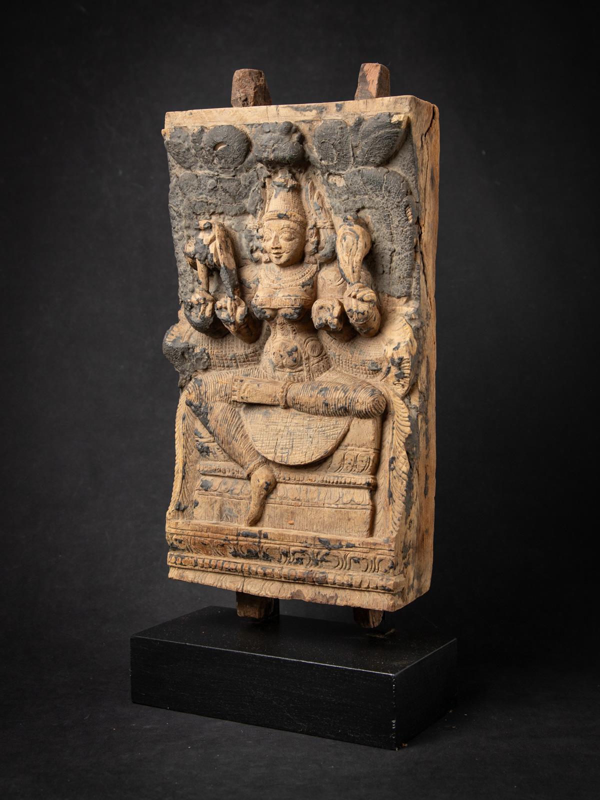18th Century and Earlier 18th century Antique wooden Indian temple panel from India For Sale