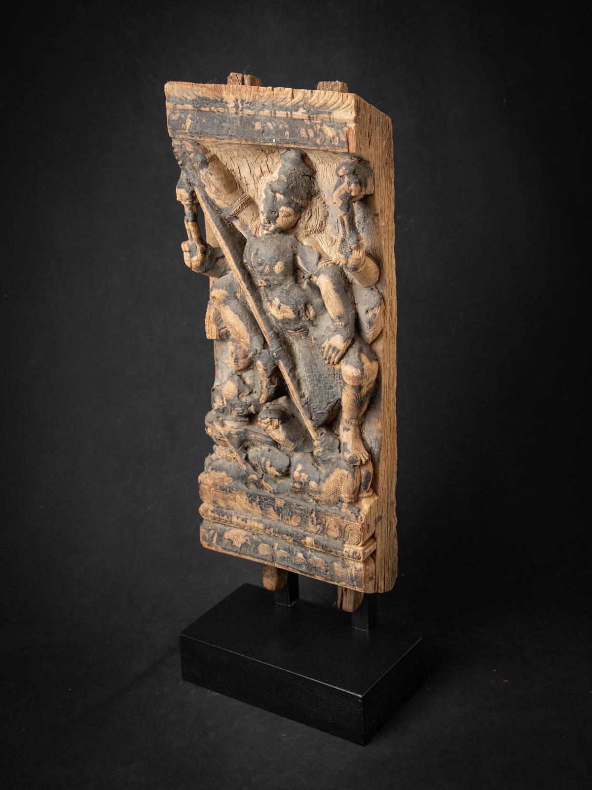 18th century Antique wooden Indian temple panel from India For Sale 1