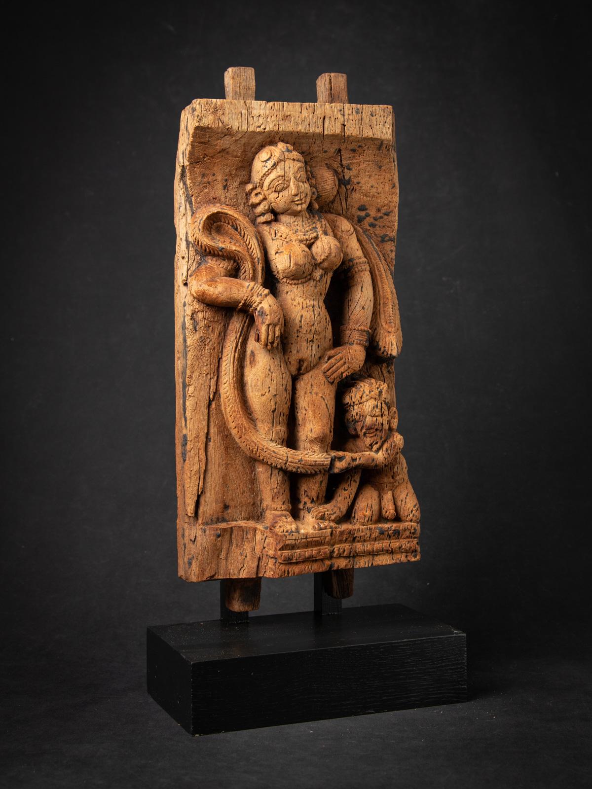 18th century Antique wooden Indian temple panel from India For Sale 1