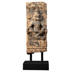 18th century Antique wooden Indian temple panel from India