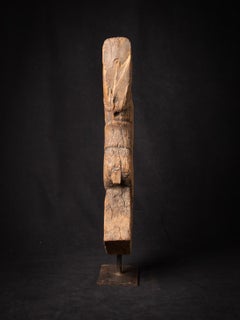 18th century Antique wooden temple fragment of a Horse from India