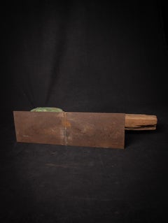 18th century Antique wooden temple fragment of a Horse head from India