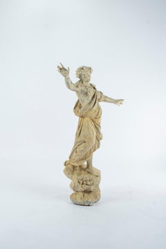 18th Century Apollo and Daphne Carved Wood Statuary