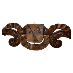 Sculpture de porte architecturale du 18e siècle