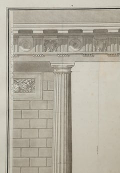 Jean Charles Delafosse Architectural Engraving,  Paris, Eighteenth Century