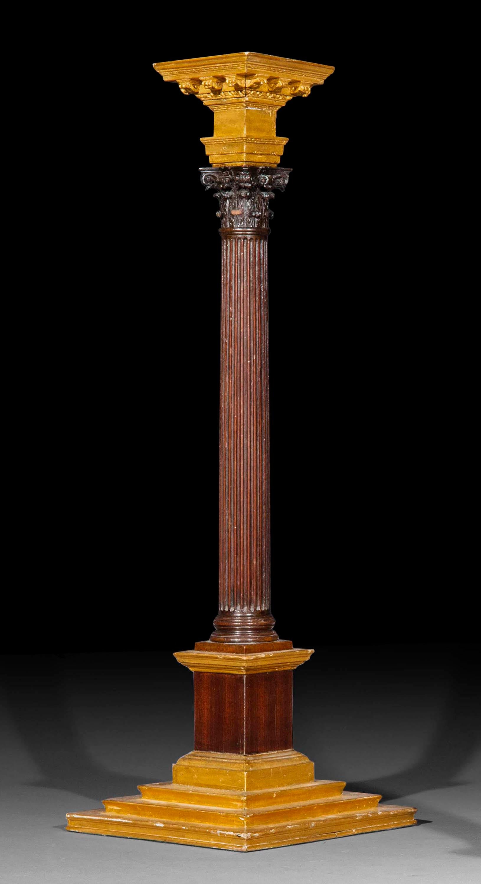 18th Century Architectural Model of a Corinthian Column For Sale 5