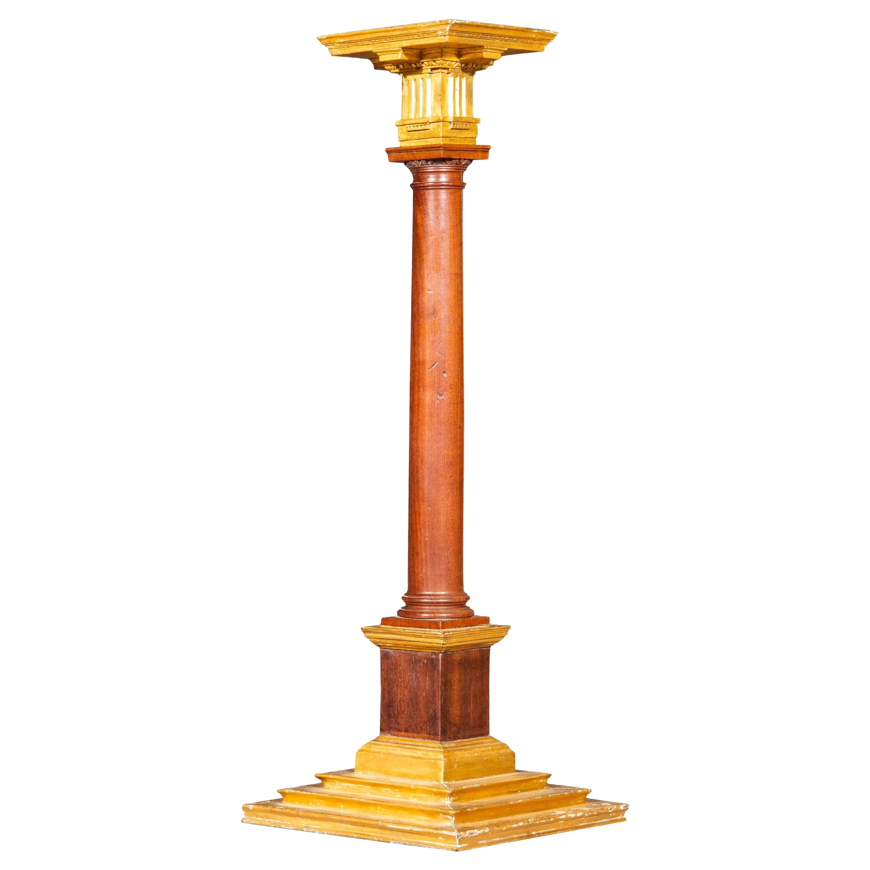 Modelo arquitectónico del siglo XVIII de una columna dórica