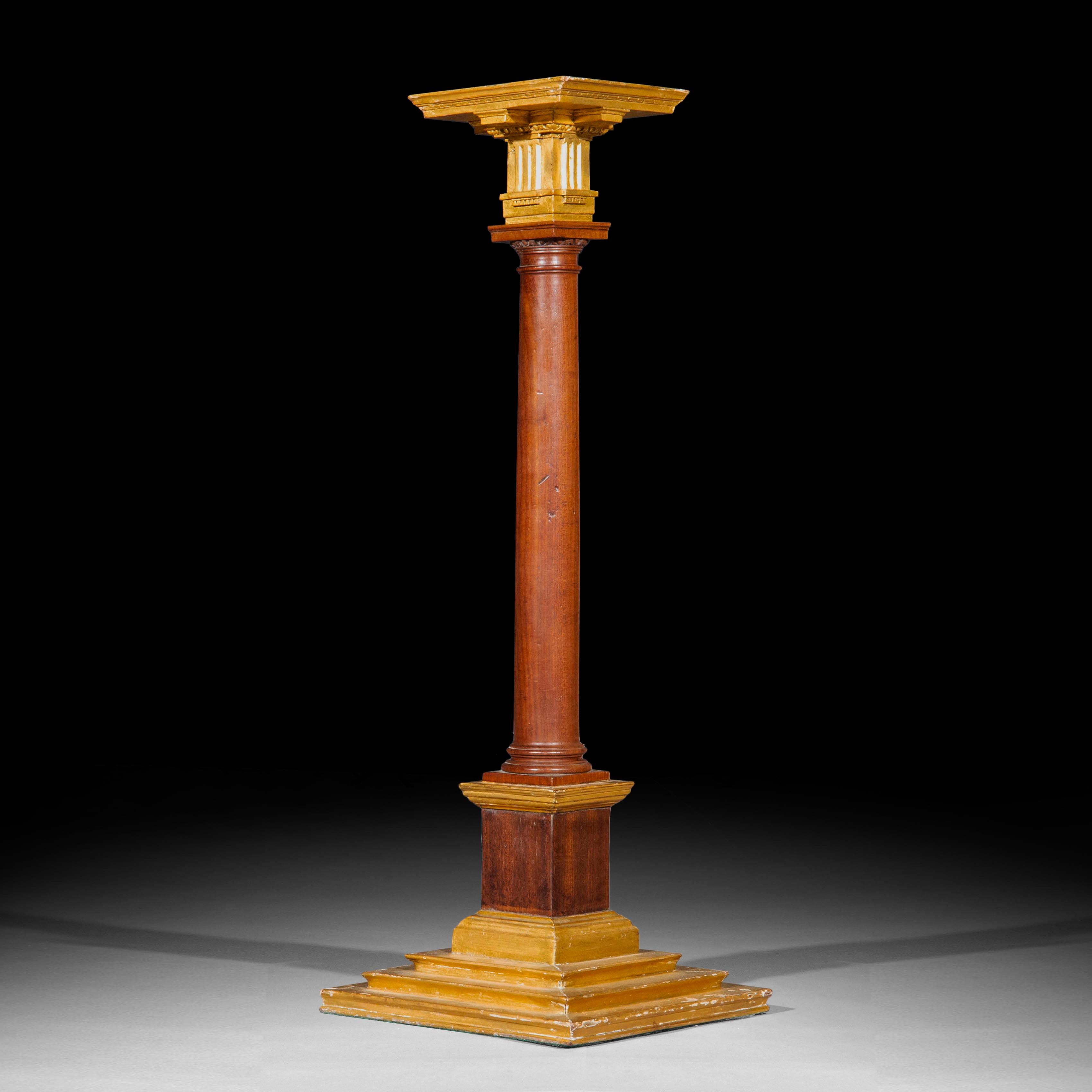 Anglais XVIIIe siècle, Modèle architectural de colonne dorique en vente
